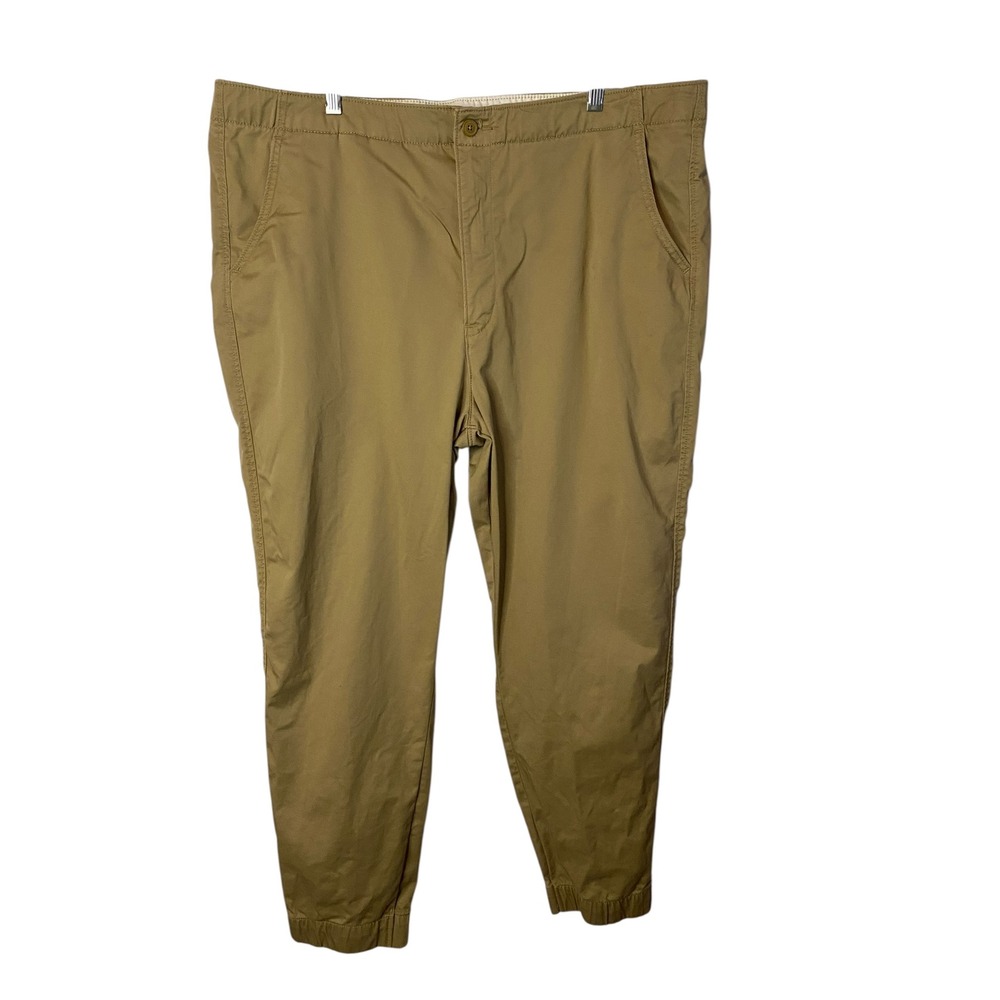 Levis XX Chino Jogger Pants Mens 42x28 Khaki Tan Cotton Stretch Tapered S110728